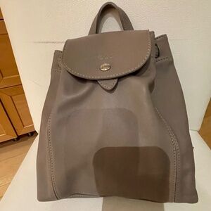 Longchamp leather Le Pliage backpack sac a dos leather XS